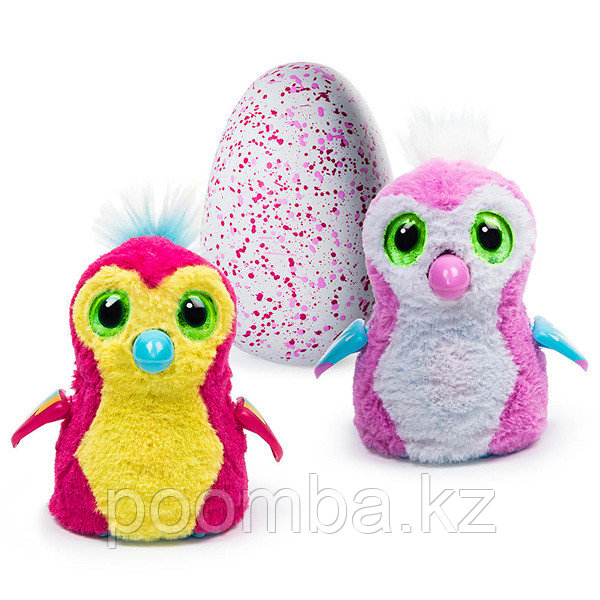 Интерактивная игрушка Hatchimals - Пингвинчик, розово-желтый / розово-белый