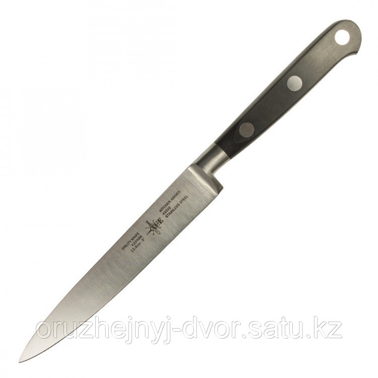 Нож кухонный ACE K204BK Utility knife пластиковая ручка, черный 12,5см