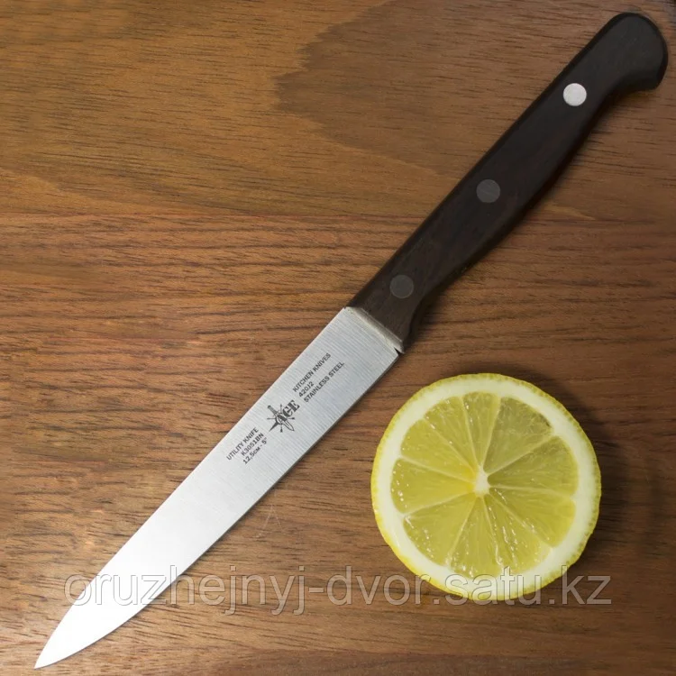 Нож кухонный ACE K3051BN Utility knife пластиковая ручка, коричневый