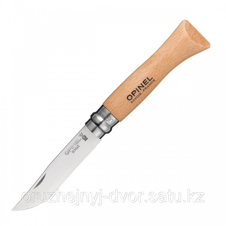 Нож Opinel №6, нержавеющая сталь, бук