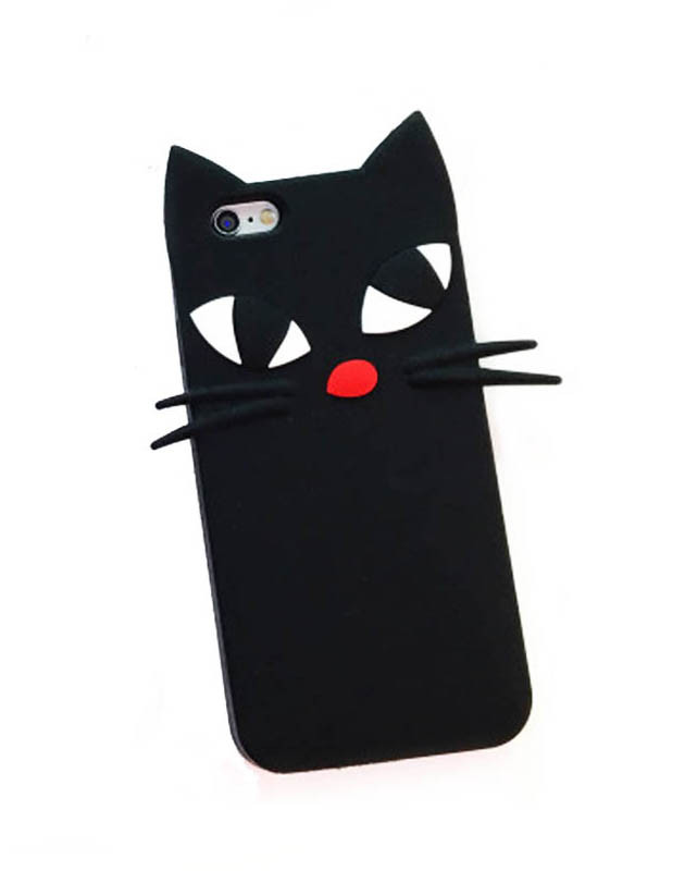 Силиконовый чехол в виде милой кошки для iPhone 7