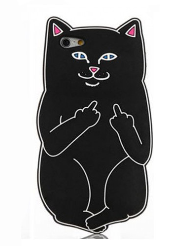 Кот показывает фак