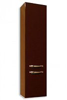 Шкаф-колонна подвесная Акватон Ария М тёмно-коричневая с корзиной