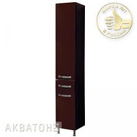 Шкаф-колонна напольная Акватон Ария Н тёмно-коричневая с корзиной
