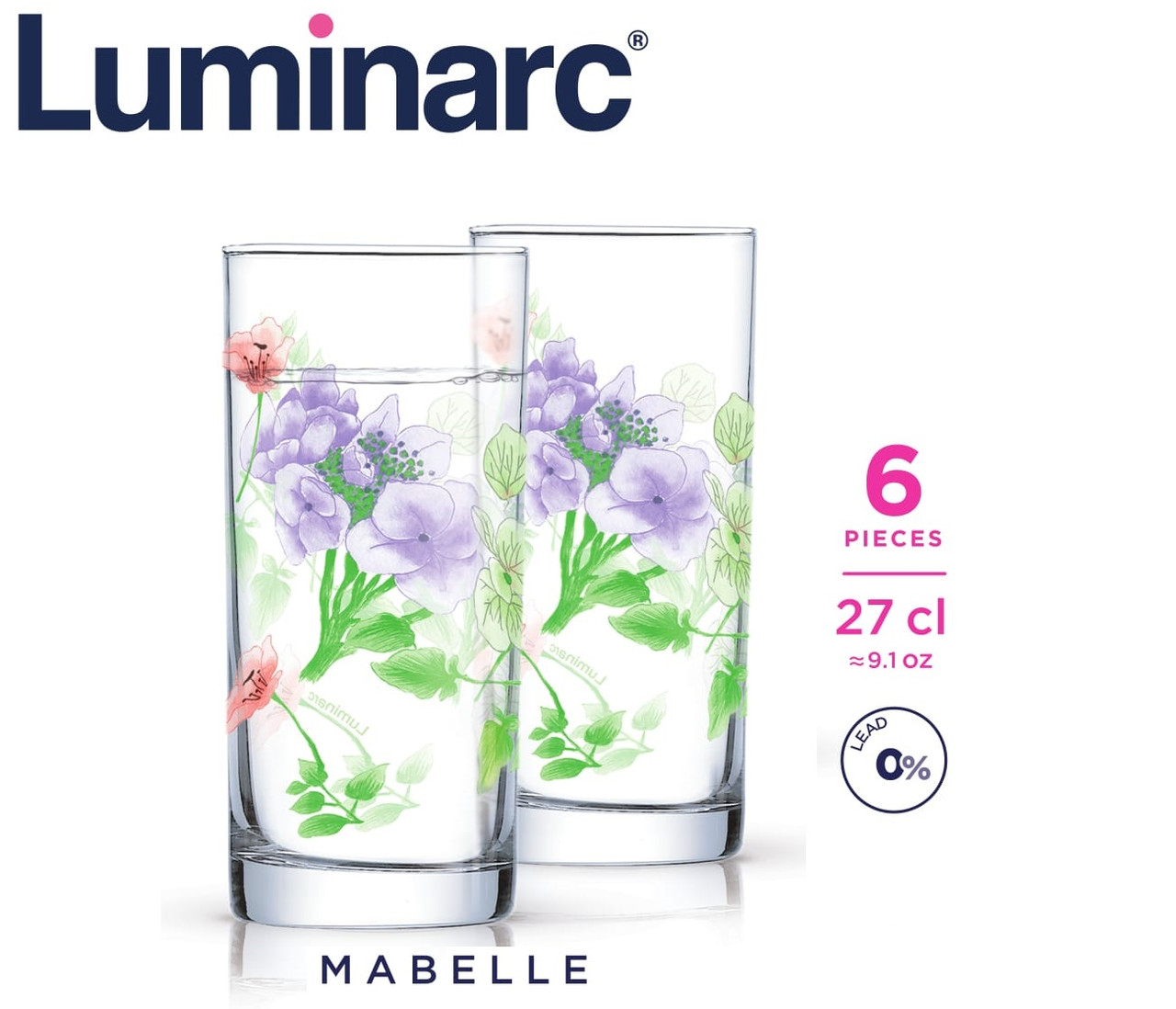 Стаканы Luminarc Mabelle высокие 270 мл (6 шт.)