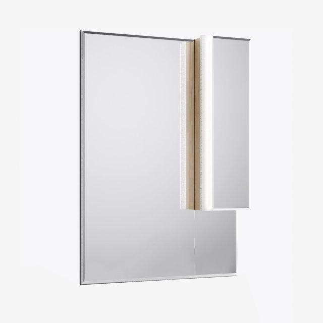Зеркало шкаф Аляванн Praga 85, дуб корица, правый - фото 1 - id-p45171983