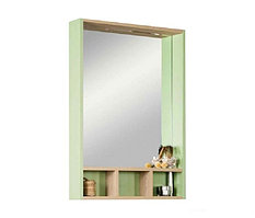 Зеркало-шкаф Акватон Йорк 60 Салатовый/Дуб сонома
