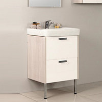 Тумба под раковину Акватон Йорк 55 белый/ясень фабрик 1A170501YOAV0