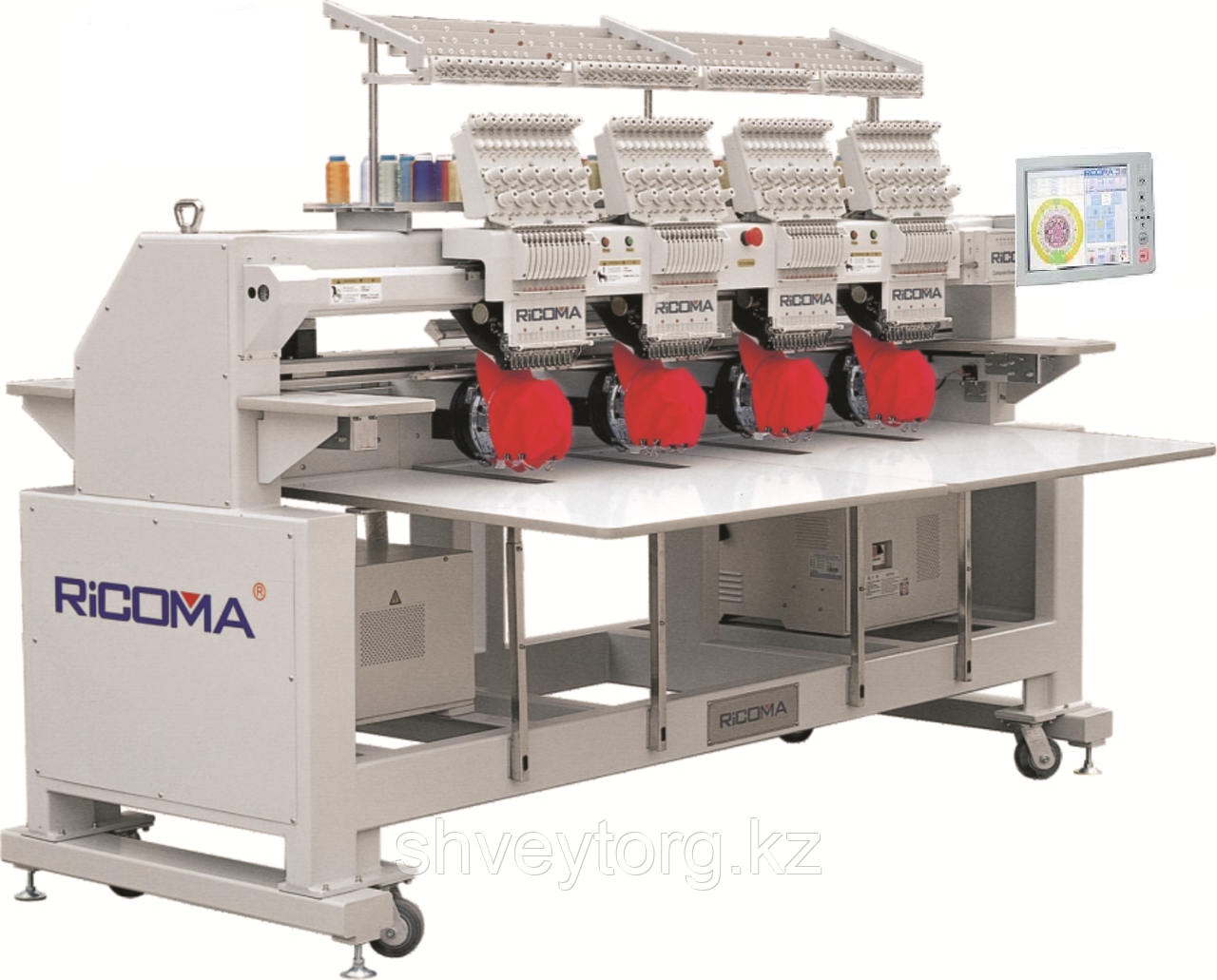 Промышленная  4-головая вышивальная машина RICOMA CHT2-1204-W-LD (500 x 450MM) (С лазерным позиционером)