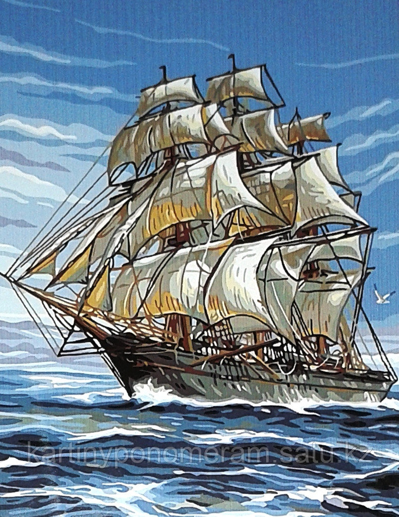 Картины по номерам, "Парусник 8 (30х40см)"