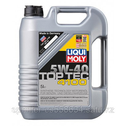 Моторное масло LIQUI MOLY TOP TEC 4100 5W-40 5 литров