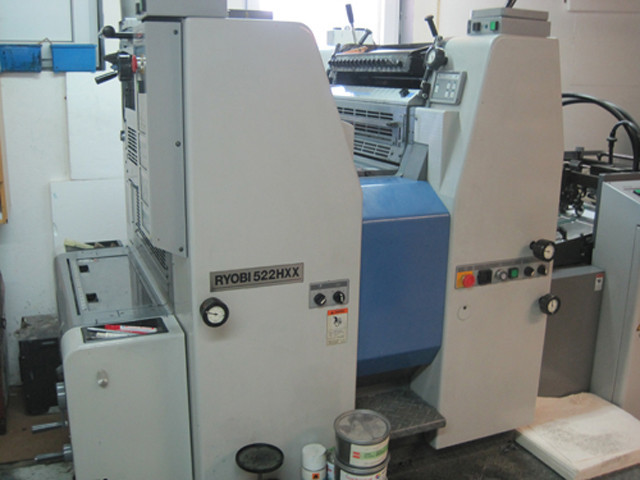 Ryobi 522 HXX, б/у 2002г - 2-х красочная печатная машина