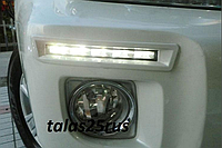 Дневные ходовые огни на Land Cruiser 200 2012-15 в бампер (070)