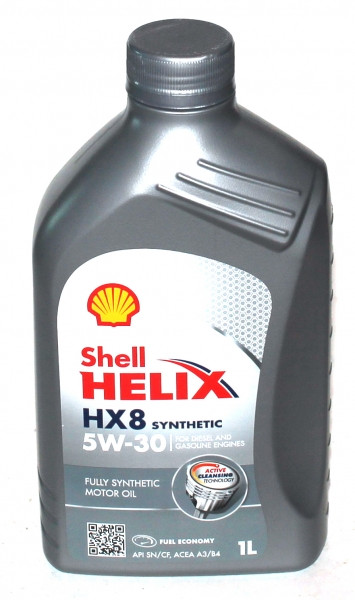 Моторное масло SHELL HELIX HX8 SYNTHETIC 5w40 1 литр