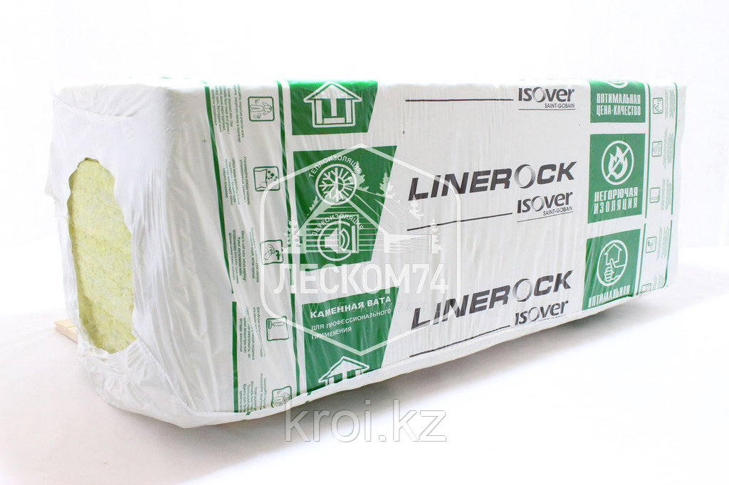 Минеральная плита linerock П-175 1000х600х50 (3,6м2=0,18м3) 6 шт/уп тел.whats up 87075705151