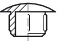 Заглушка для отверстия, D1=12, D2=18 мм, темно-коричневая - фото 4 - id-p44853780