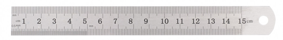 Линейка измерительная 150 мм металлическая Sparta 305045 (002)