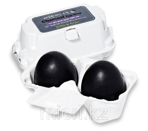 Косметическое мыло для лица "Holika Holika Egg Soap" с древесным углем, 100г - фото 1 - id-p45277650