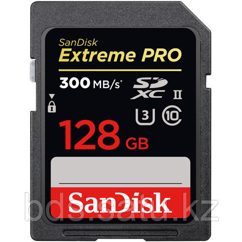 Карта памяти SanDisk Extreme Pro 128GB SDHC UHS-II 300/260 MB/s (SDSDXPK-128G-GN4IN) - фото 1 - id-p45277841