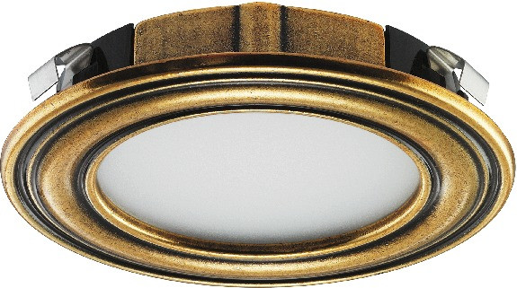 Светильник LED 1136 12V/3.4W, 3000 K, цвет антикварное золото