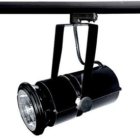 Трековый светильник 2-линейный металлогалогенный черный