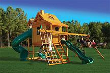 Игровая площадка с двумя спусками Playnation «Горный дом Делюкс»