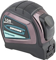 Рулетка Doppelhaken 10 м x 25 мм односторонний зацеп нейлон двуст. шкала автоматич Gross 31126 (002)