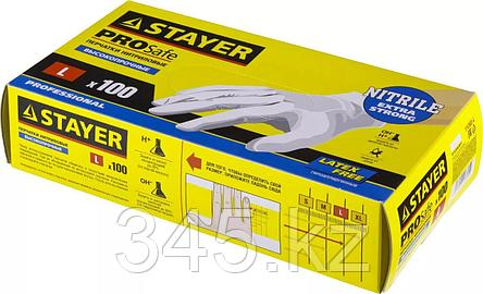 Перчатки STAYER "PROFI" нитриловые экстратонкие, S, 100шт , фото 2