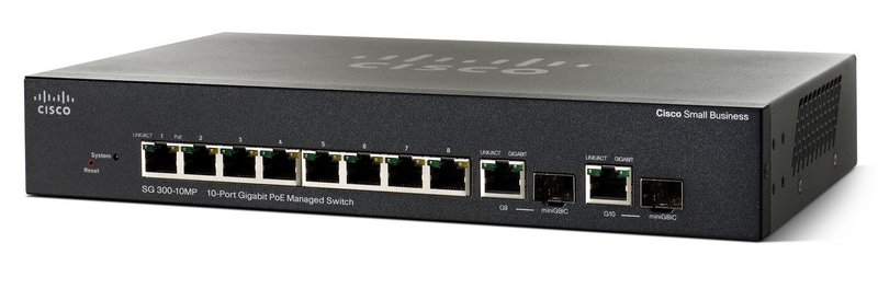 Коммутатор Cisco SG350-10MP-K9-EU