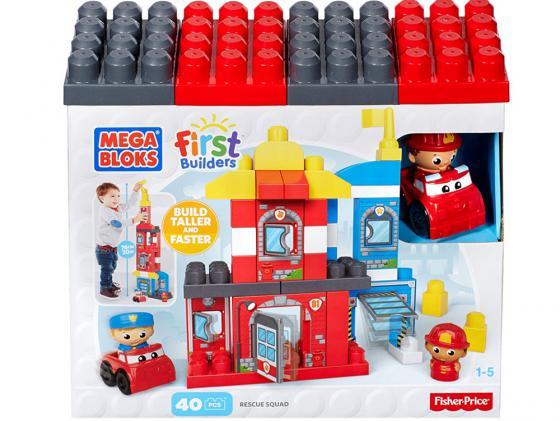 Конструктор Mega Bloks First Builders Команда спасателей 40 элементов CNG25