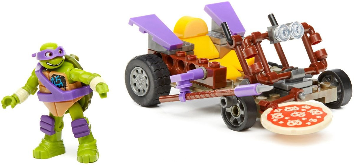 Mega Bloks Черепашки Ниндзя Конструктор Пицца-мобиль Донни