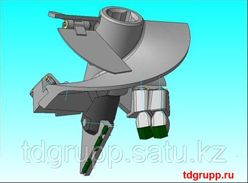 Бур БЛ-500 мм. БК-01203.50.000 под квадрат 62 мм для БКМ