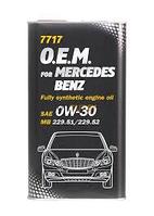Моторное масло MANNOL O.E.M. for Mercedes Benz 0W30 1 литр
