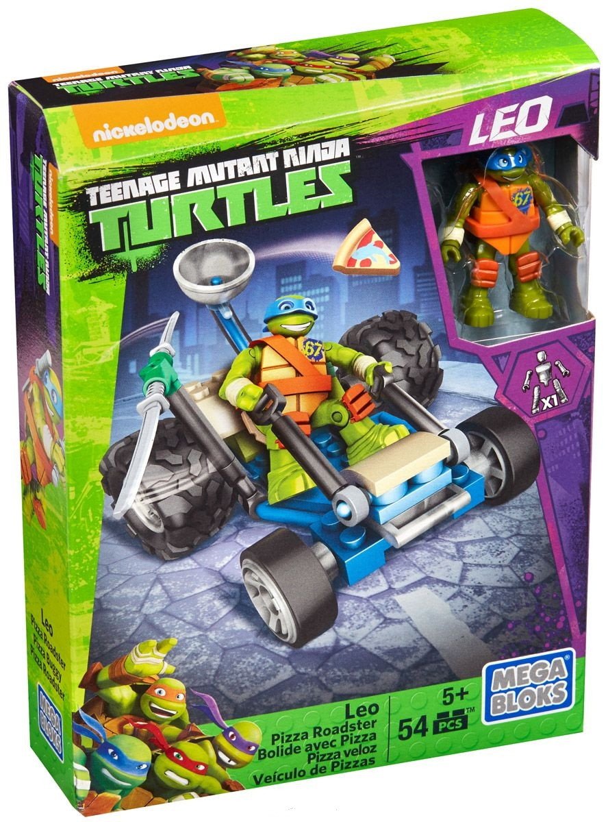 Mega Bloks Черепашки Ниндзя Конструктор Пицца-родстер Лео