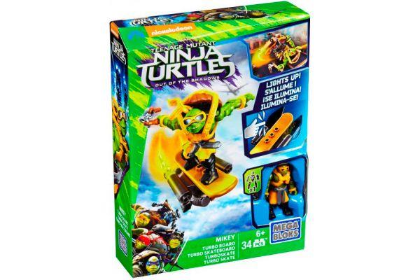 КОНСТРУКТОР MEGA BLOKS СУПЕР ТРЮКИ ЧЕРЕПАШЕК-НИНДЗЯ MIKEY