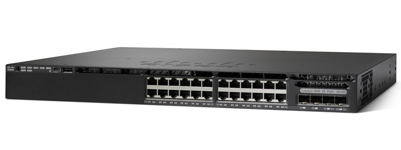 Коммутатор Cisco Catalyst 3650 24 Port PoE 2x10G Uplink LAN Base