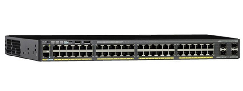 Коммутатор Catalyst 2960-X 48 GigE PoE 370W, 2 x 10G SFP+ LAN Base