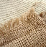 Мешочная ткань, Мешковина джут-лен, плотность 380гр/кв.м, ширина 106см, МИНИМАЛЬНЫЙ ЗАКАЗ - 10 МЕТРОВ, фото 4