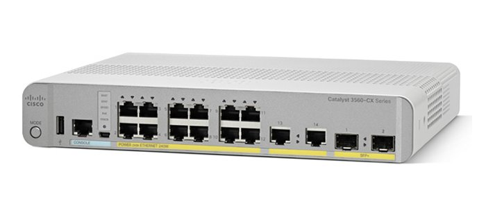 Коммутатор Cisco Catalyst 3560-CX 2 x mGig, 6 x 1G PoE, IP Base