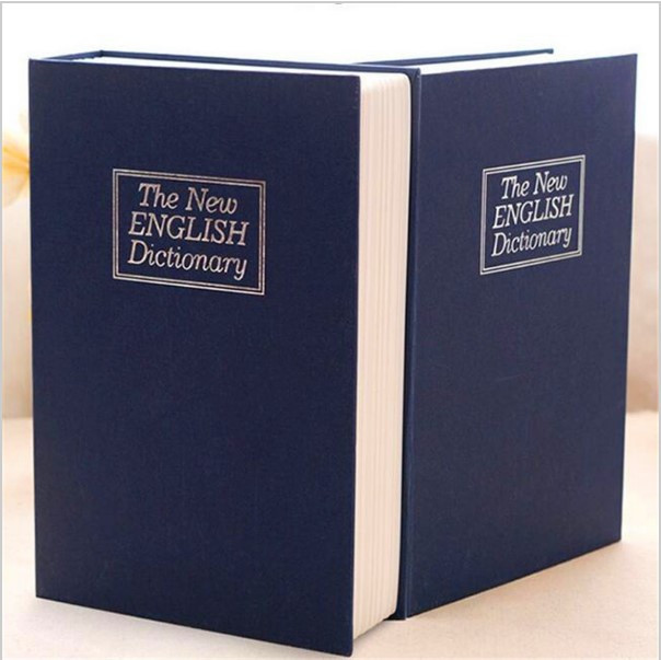 Книга-сейф с ключом The New English Dictionary синяя 180x115x55 см маленькая - фото 2 - id-p45370535