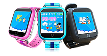 Часы GPS трекер для детей Q100 (Оригинал) Сенсорный экран!
