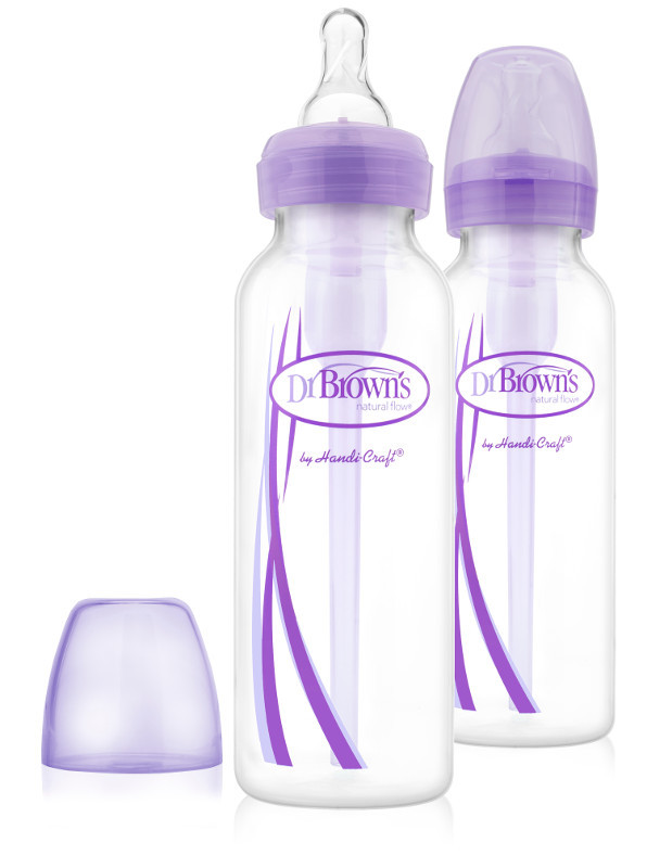 Набор из 2х стандартных бутылочек Dr. Brown's OPTION, ЛАВАНДОВЫЕ, 250 ml