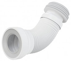 Гибкая подводка для выпуска унитаза, белая Alcaplast A97
