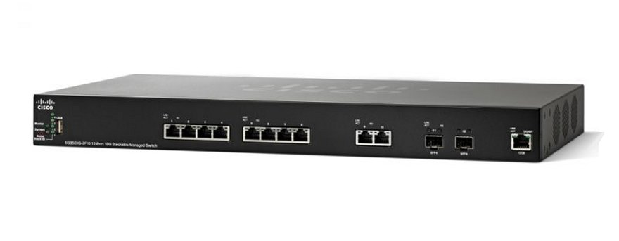 Cisco SG350XG-2F10 12-port 10GBase-T Stackable Switch