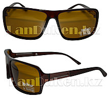 Антибликовые очки с коричневой, глянцевой оправой Matrixx Polaroid