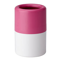 Стакан для зубных щеток ЛОСШЁН розовый/белый ИКЕА, IKEA , фото 1