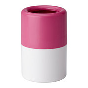 Стакан для зубных щеток ЛОСШЁН розовый/белый ИКЕА, IKEA 