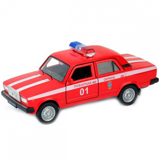 Welly 43644FS Велли модель машины 1:34-39 LADA 2107 ПОЖАРНАЯ ОХРАНА