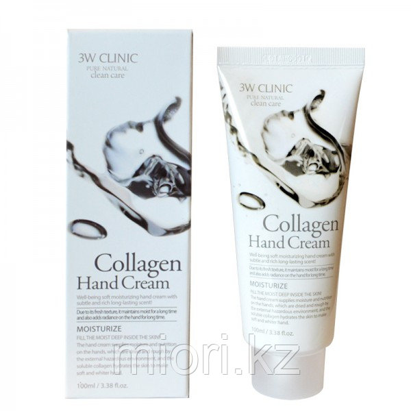 Крем для рук увлажняющий с КОЛЛАГЕНОМ Collagen Hand Cream 3W CLINIC - фото 1 - id-p45431470