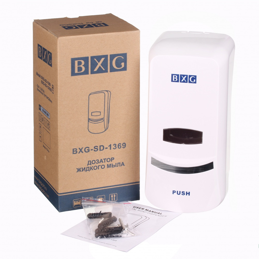 Дозатор жидкого мыла BXG SD 1369 (механический) - фото 2 - id-p4254324